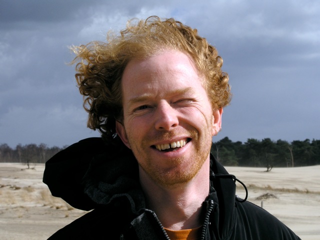 Portrait of a young Coen Tuerlings in the dunes